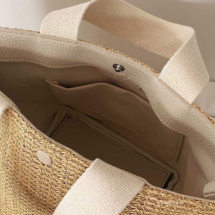Sydney | Boho Rattan Shopper mit Stil