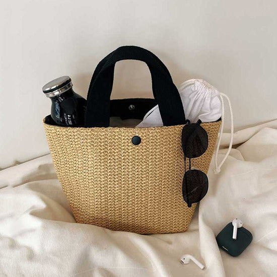 Sydney | Boho Rattan Shopper mit Stil