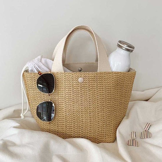 Sydney | Boho Rattan Shopper mit Stil