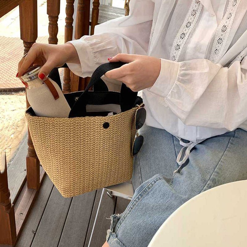 Sydney | Boho Rattan Shopper mit Stil