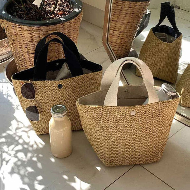 Sydney | Boho Rattan Shopper mit Stil