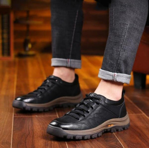 Amelio | Wasserdichte orthopädische Lederschuhe für Männer