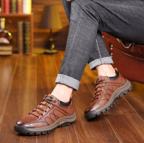 Amelio | Wasserdichte orthopädische Lederschuhe für Männer