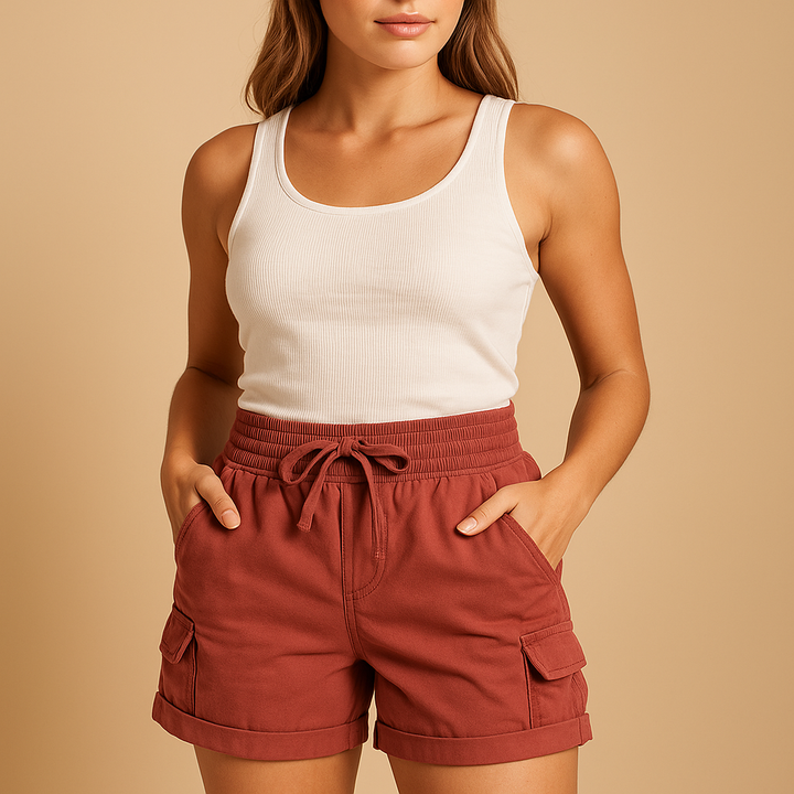 Quilla | Luftige Damen Cargoshort