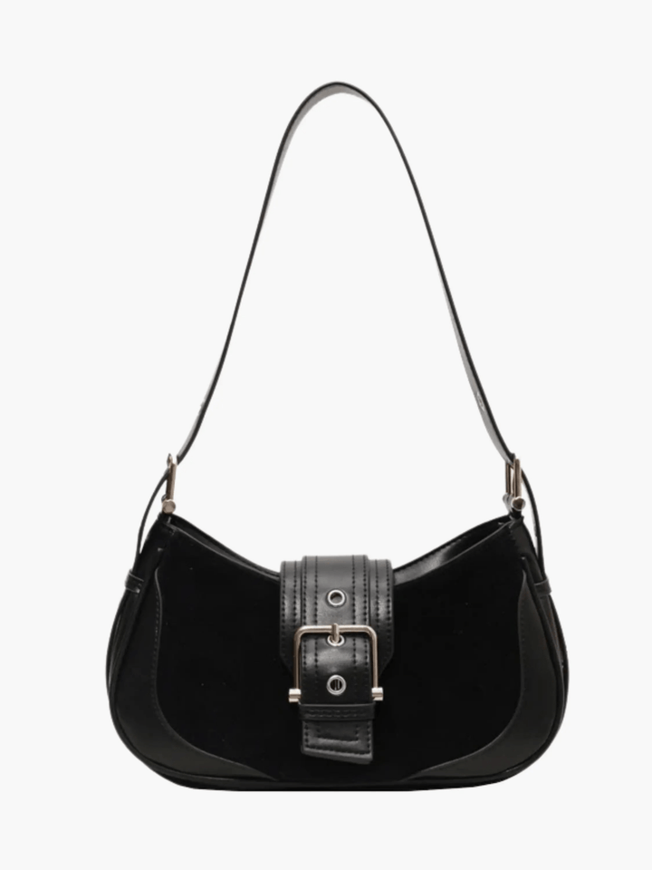 Daegu | Vintage Velours‑Schultertasche