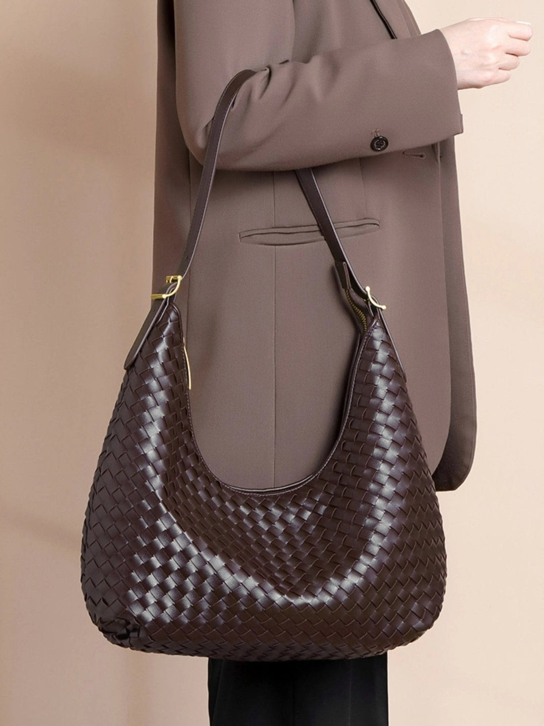 Yazd | Geflochtene Leder‑Shoulderbag