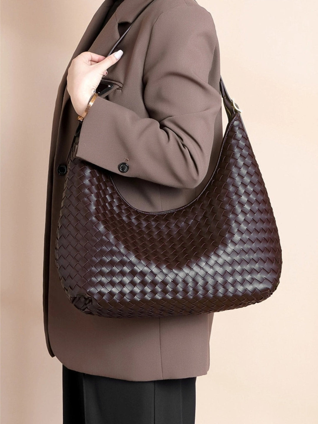 Yazd | Geflochtene Leder‑Shoulderbag