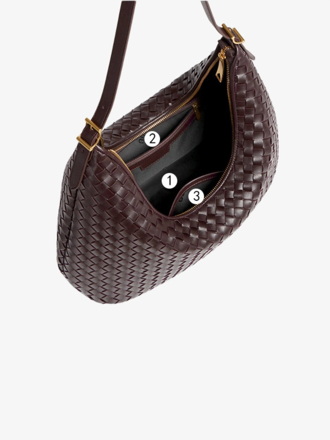Yazd | Geflochtene Leder‑Shoulderbag