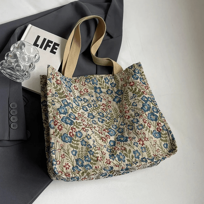 Rio | Florale Canvas Strandtasche