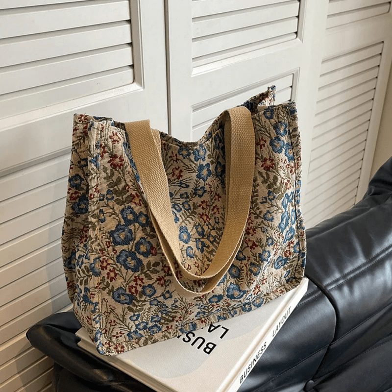 Rio | Florale Canvas Strandtasche
