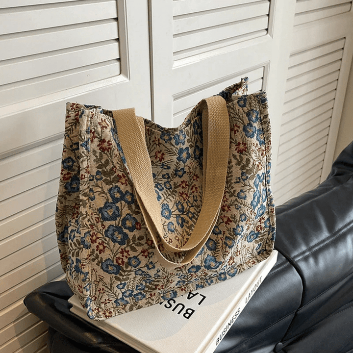 Rio | Florale Canvas Strandtasche