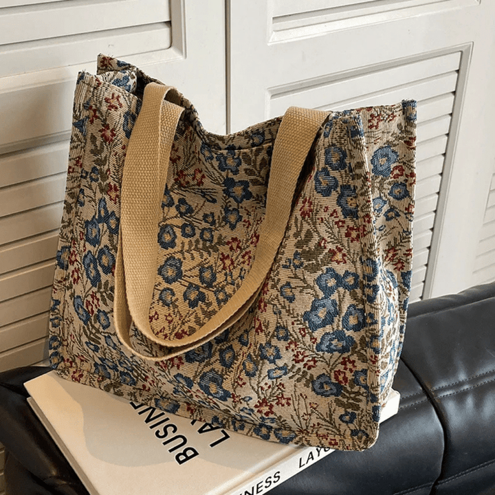 Rio | Florale Canvas Strandtasche