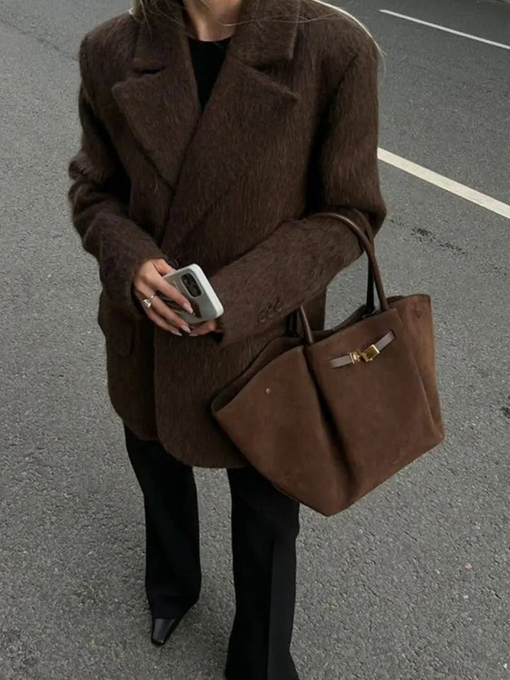 Split | Wildleder Tote mit Struktur
