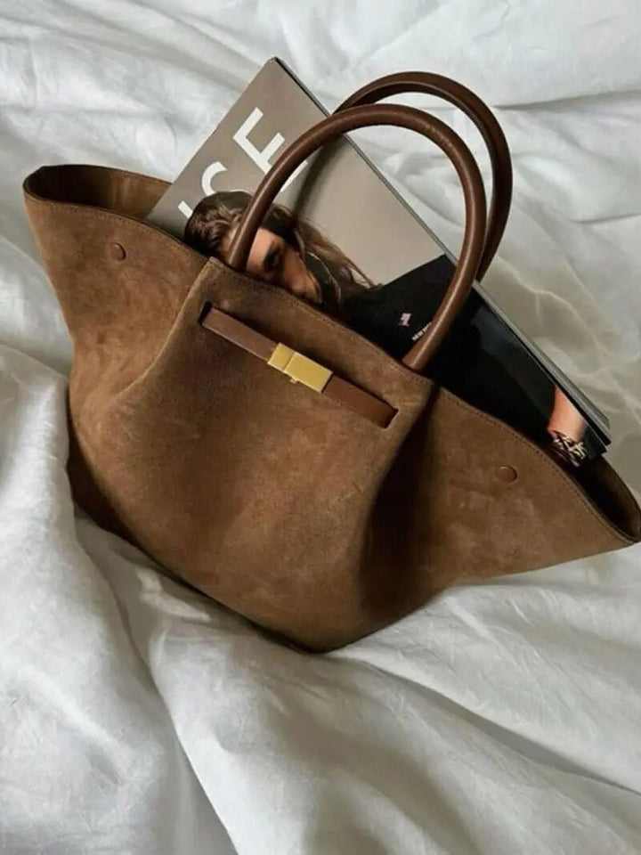 Split | Wildleder Tote mit Struktur