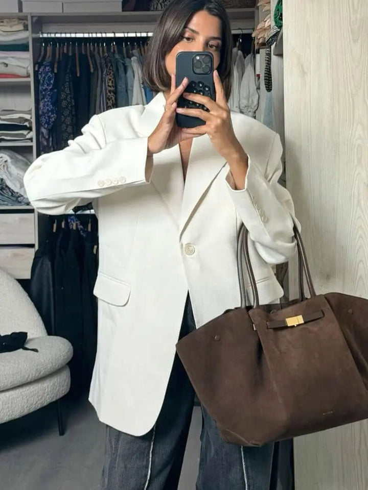Split | Wildleder Tote mit Struktur
