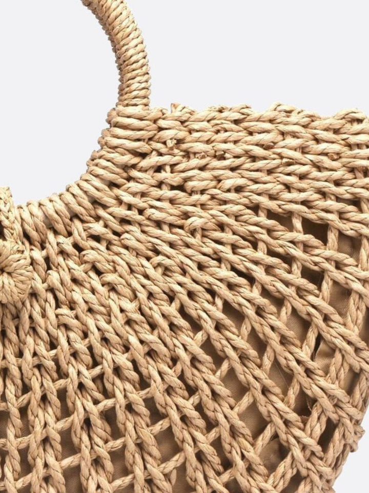 Dijon | Handgeflochtene Fächer‑Tasche