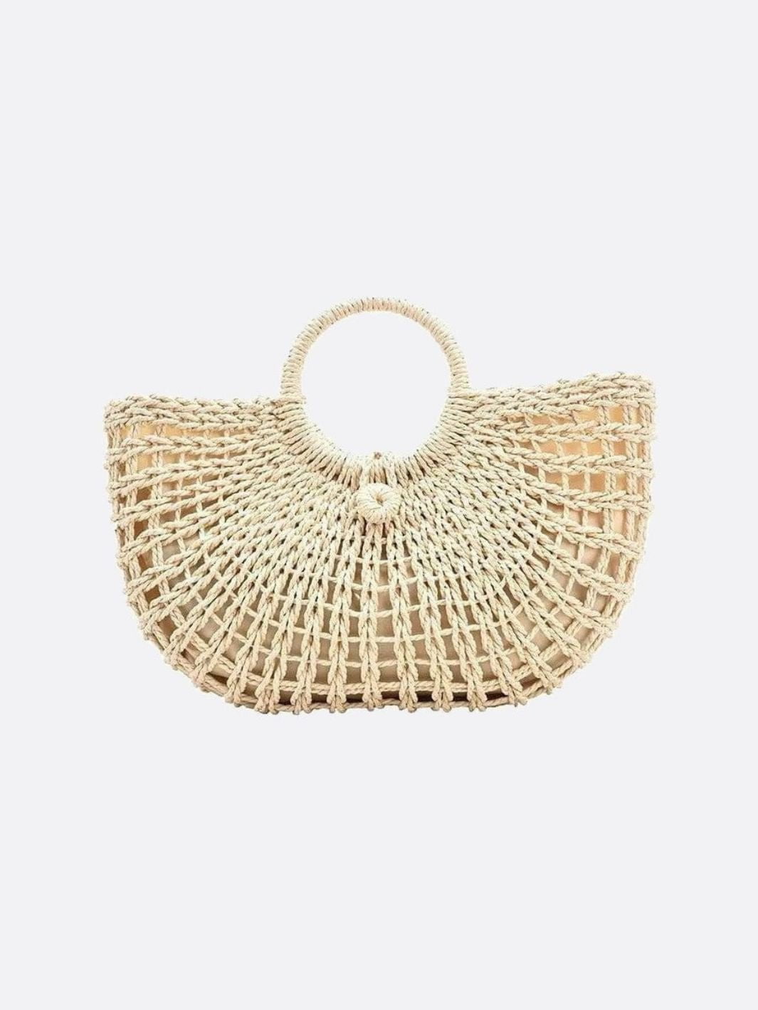 Dijon | Handgeflochtene Fächer‑Tasche