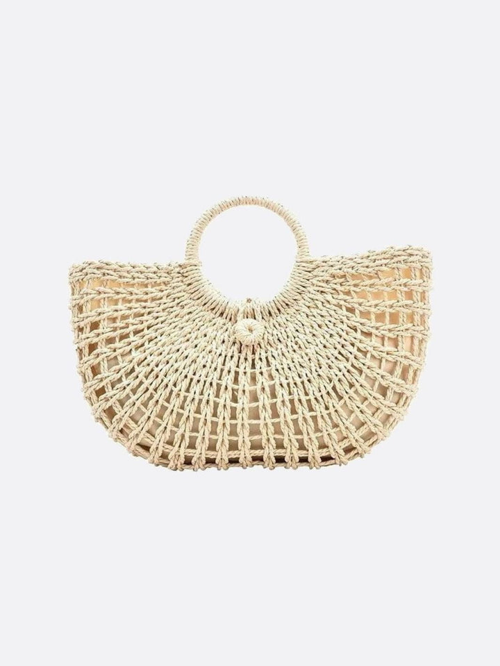 Dijon | Handgeflochtene Fächer‑Tasche
