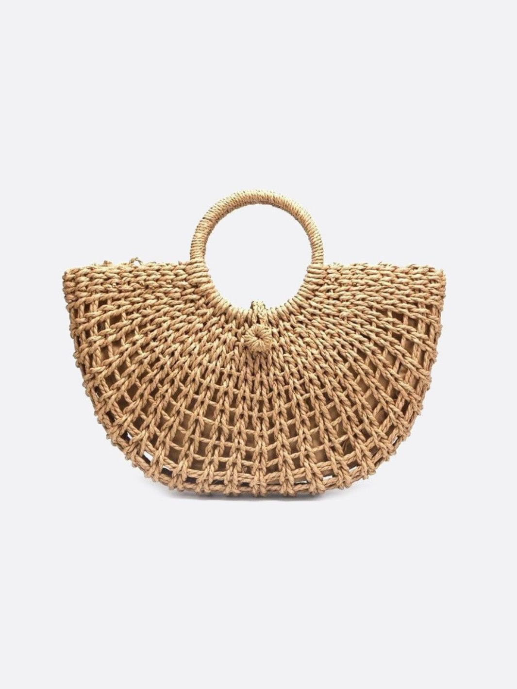 Dijon | Handgeflochtene Fächer‑Tasche