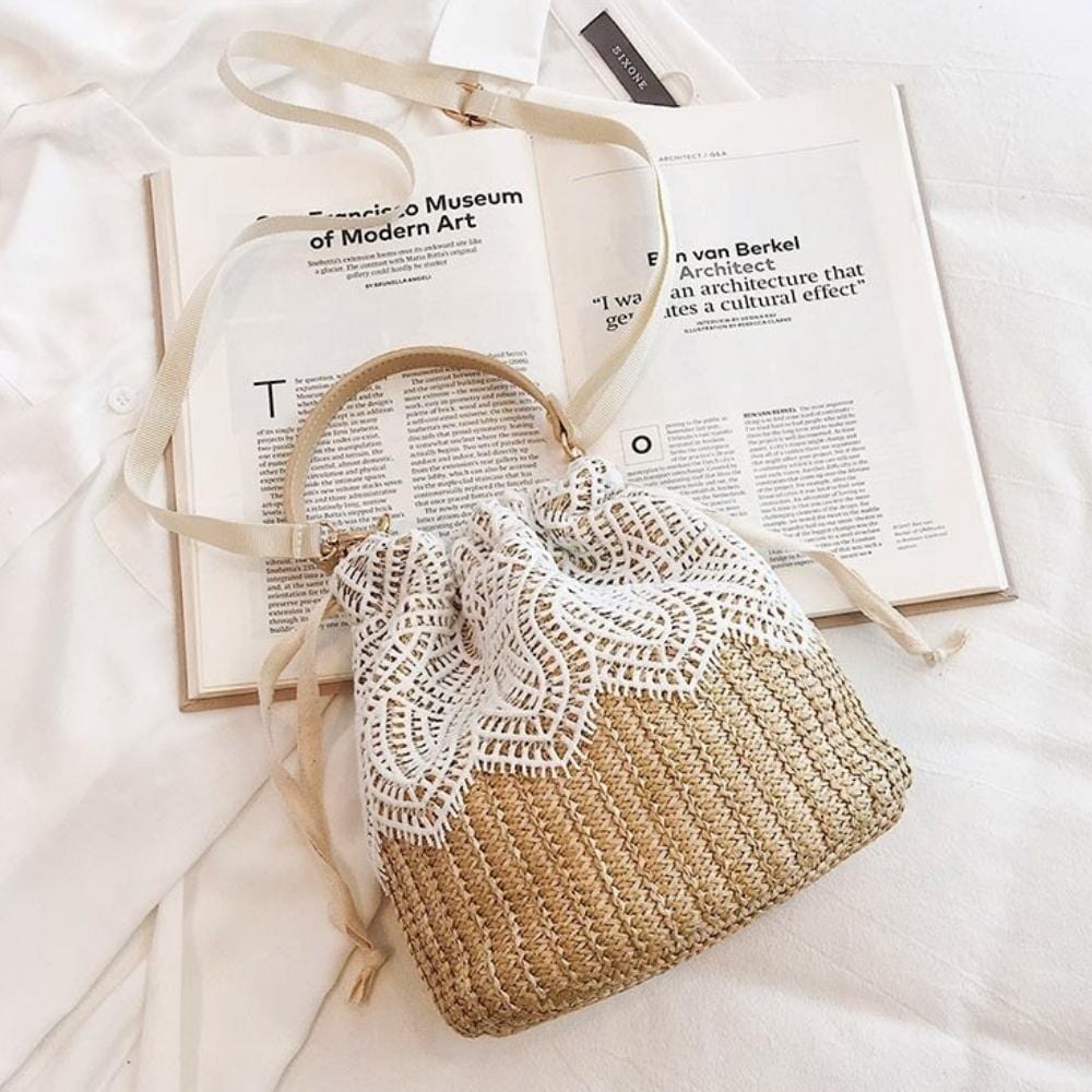 Geneva | Stylische Mini-Strohtasche