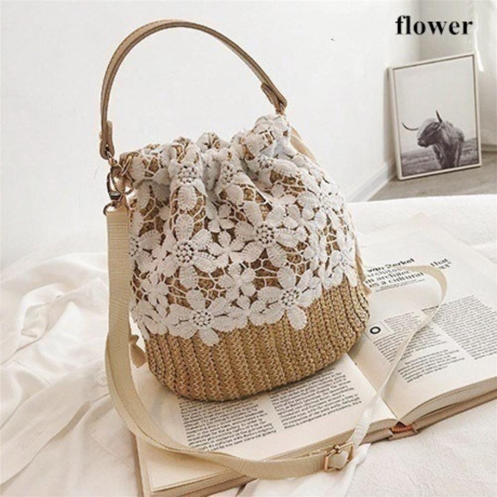 Geneva | Stylische Mini-Strohtasche