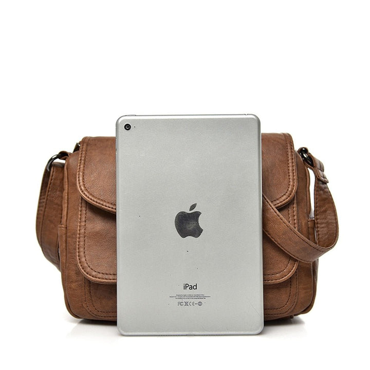 Mansoura | Elegante Leder Schultertasche”