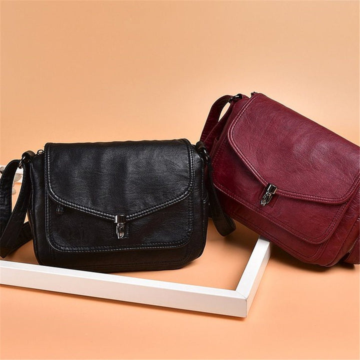 Mansoura | Elegante Leder Schultertasche”