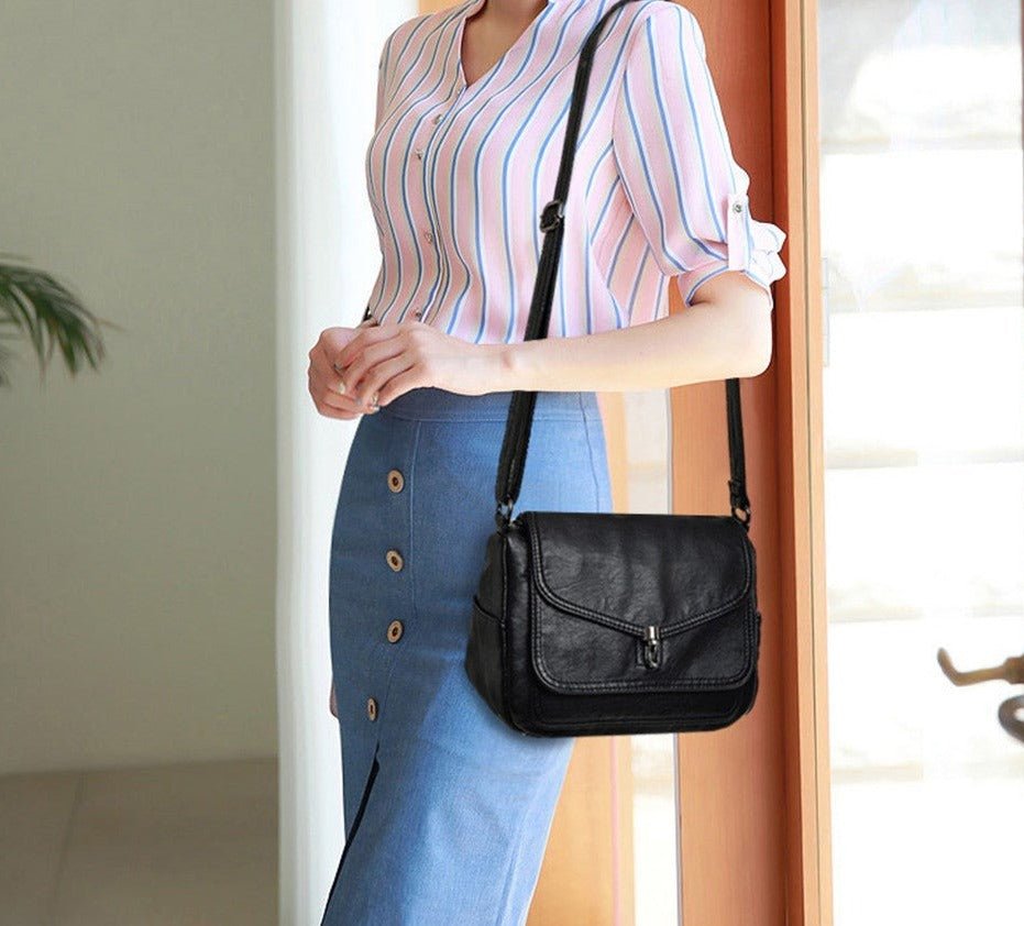 Mansoura | Elegante Leder Schultertasche”