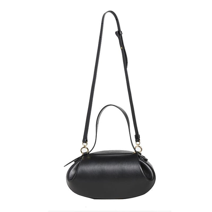 Varna | Skulpturale braune Schultertasche