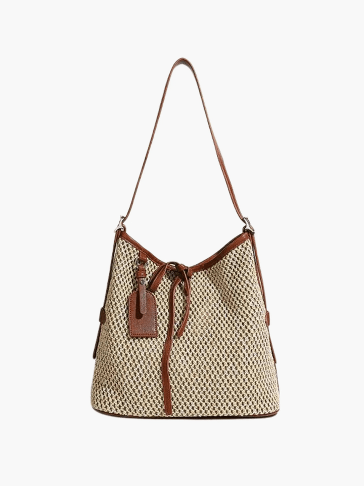Palermo | Strohkordel Bucket Bag aus Leder