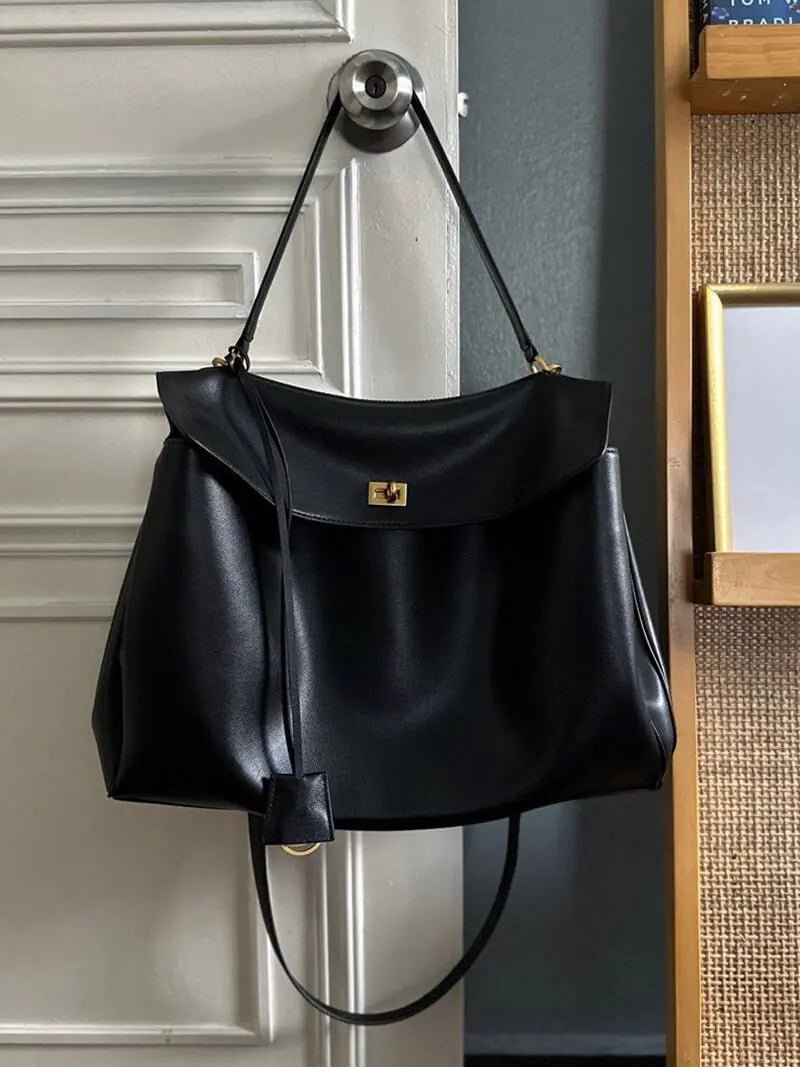 Salta | Elegante Leder-Handtasche Schwarz