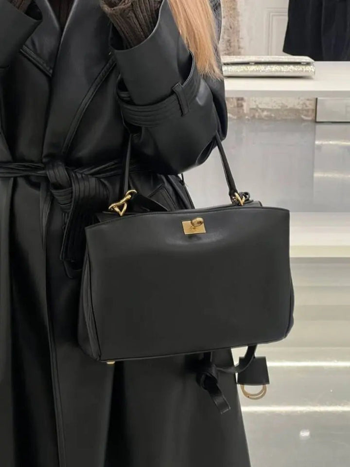 Salta | Elegante Leder-Handtasche Schwarz