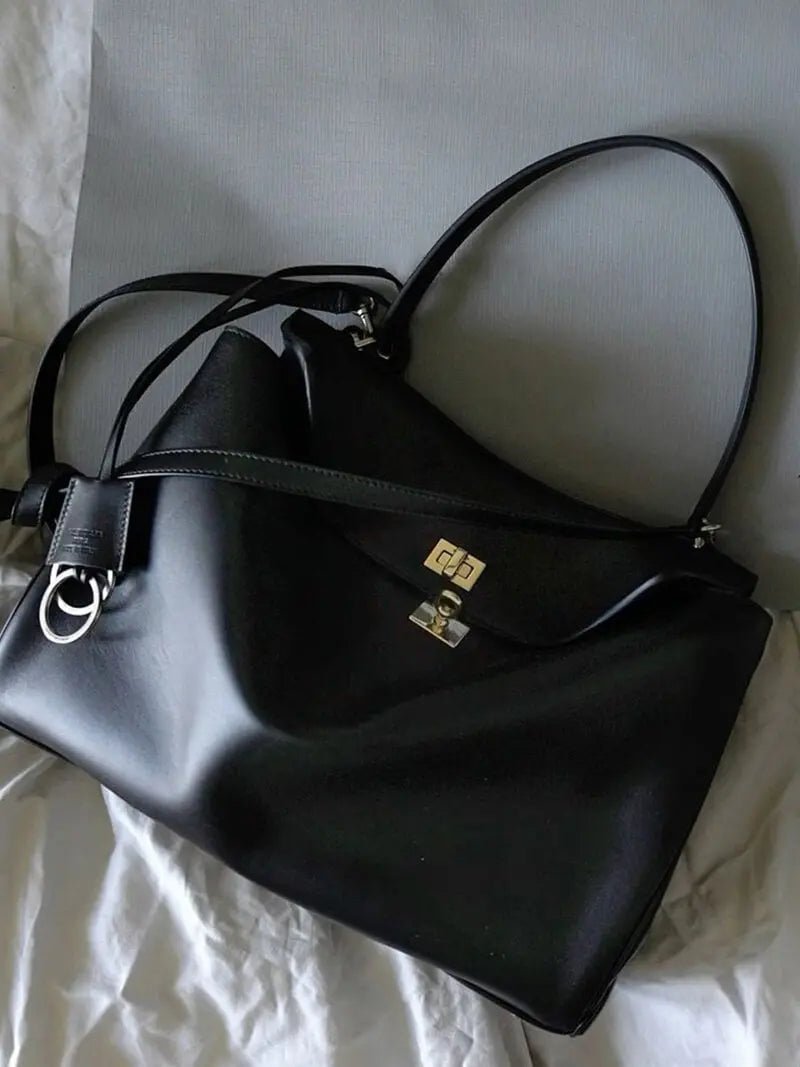 Salta | Elegante Leder-Handtasche Schwarz