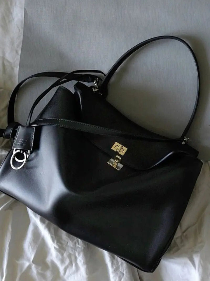 Salta | Elegante Leder-Handtasche Schwarz