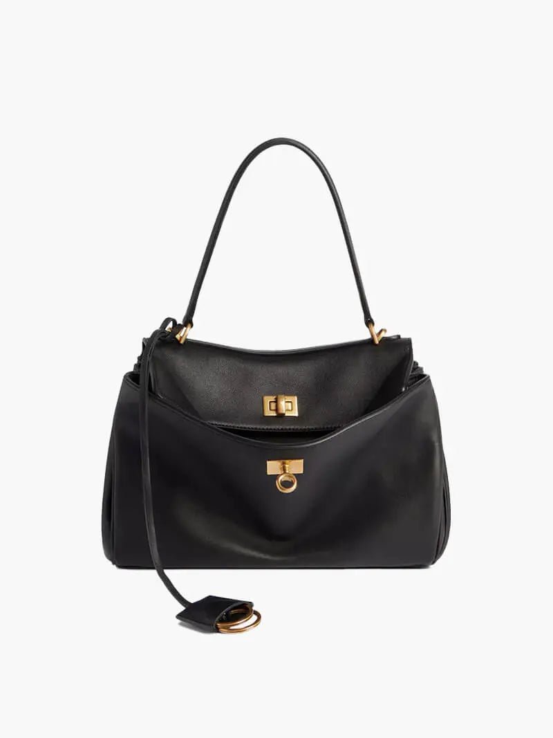 Salta | Elegante Leder-Handtasche Schwarz