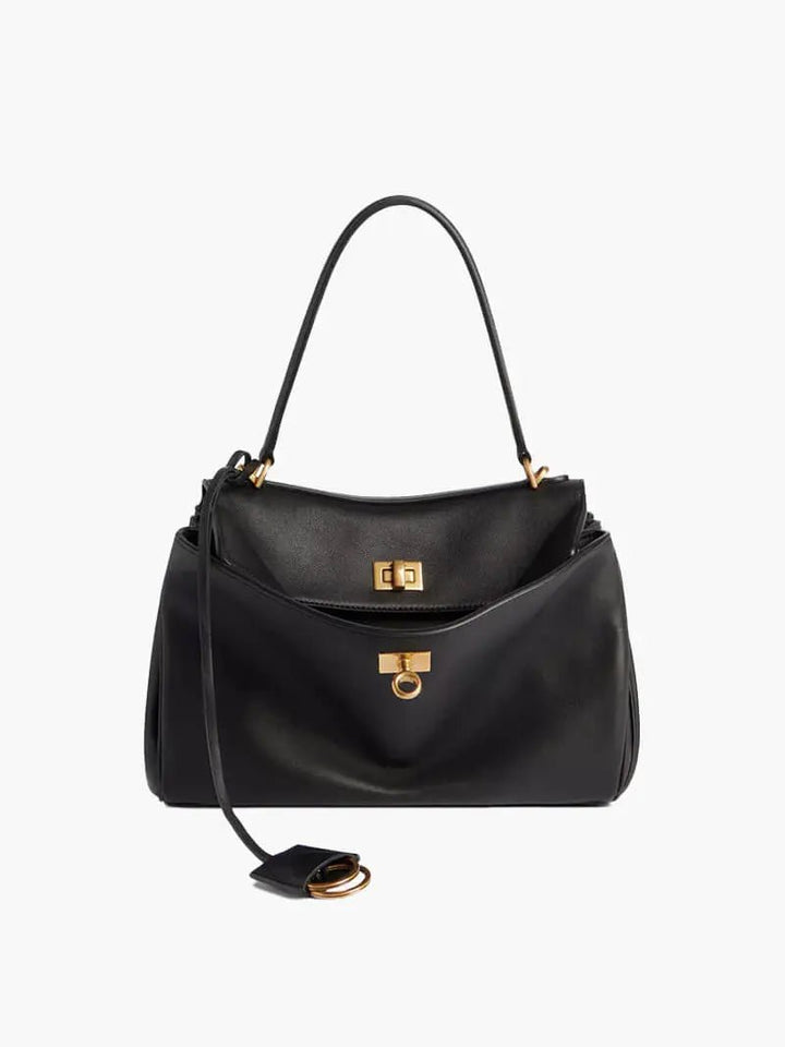 Salta | Elegante Leder-Handtasche Schwarz