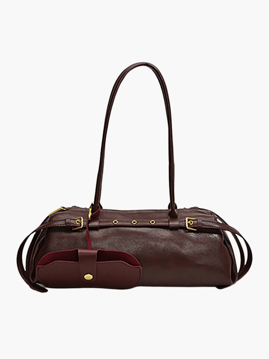Moroni | Schwarze Leder‑Shoulderbag