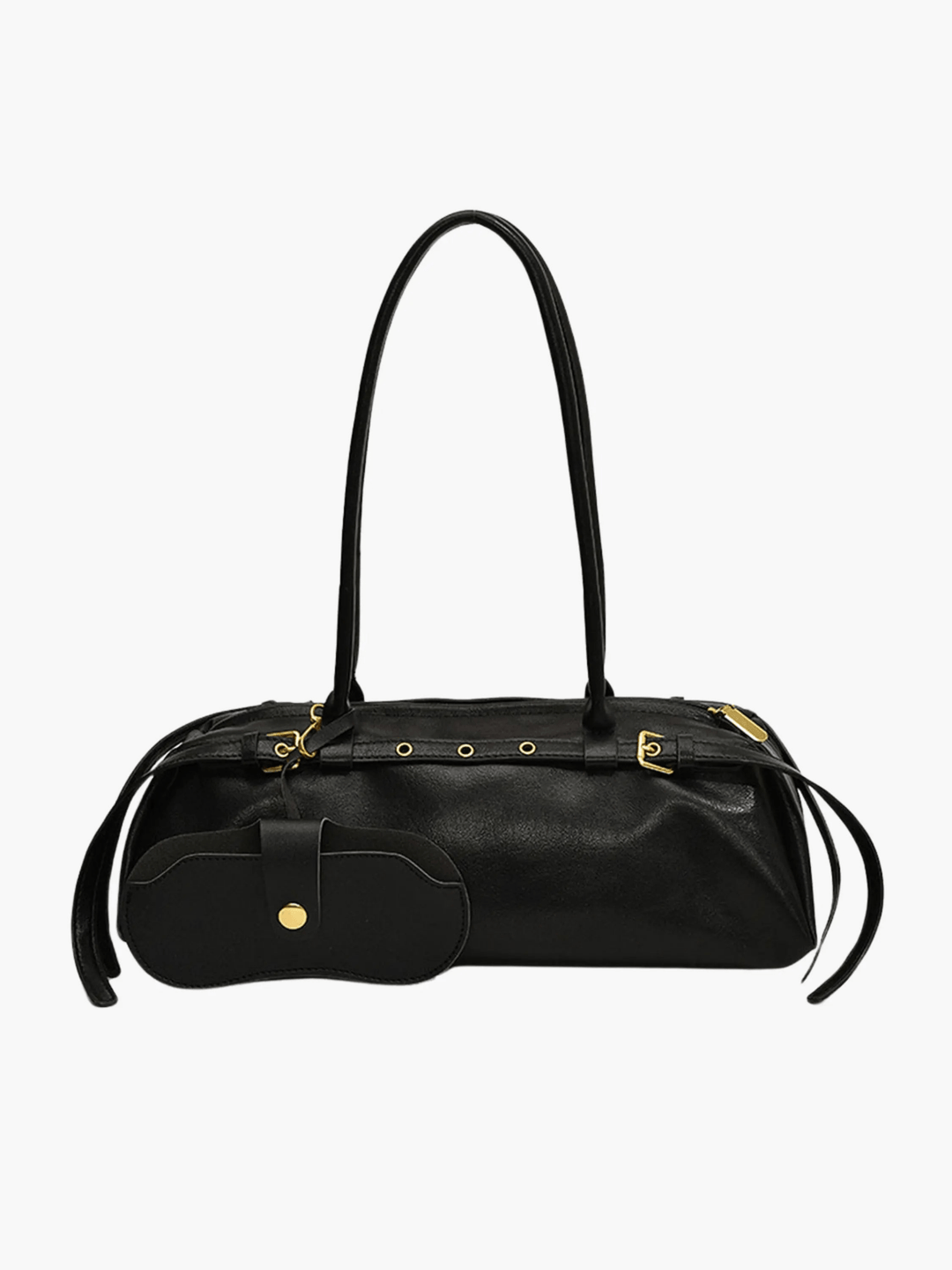 Moroni | Schwarze Leder‑Shoulderbag