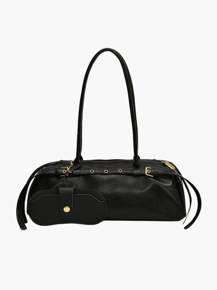 Moroni | Schwarze Leder‑Shoulderbag
