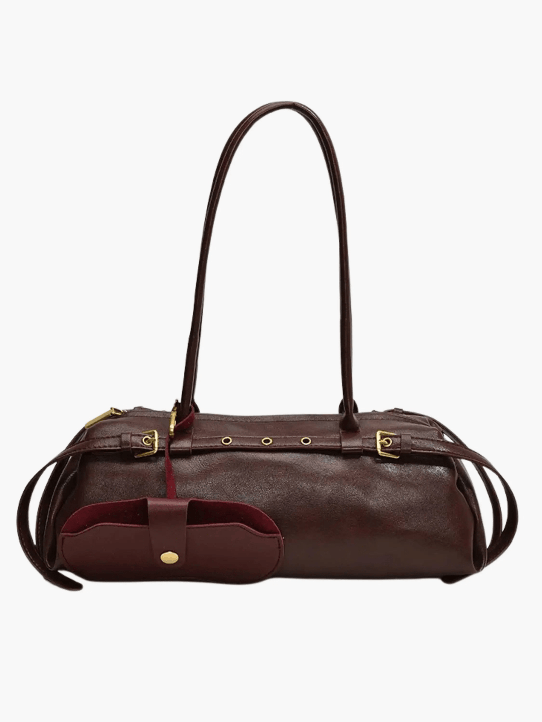 Moroni | Schwarze Leder‑Shoulderbag
