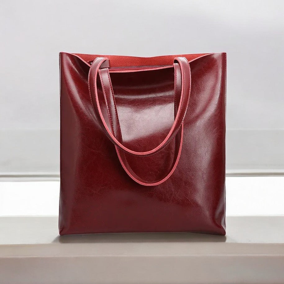Patna | Minimalistische Leder‑Tote für Alltag