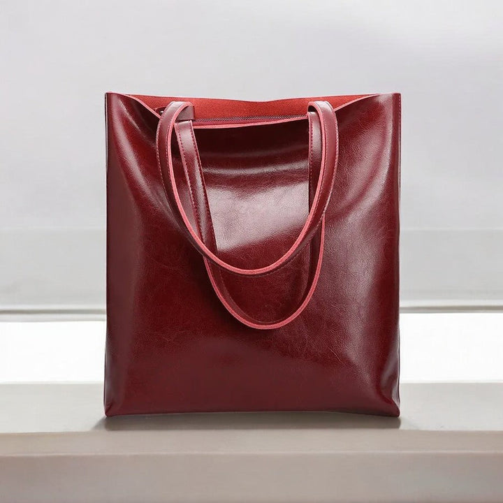 Patna | Minimalistische Leder‑Tote für Alltag