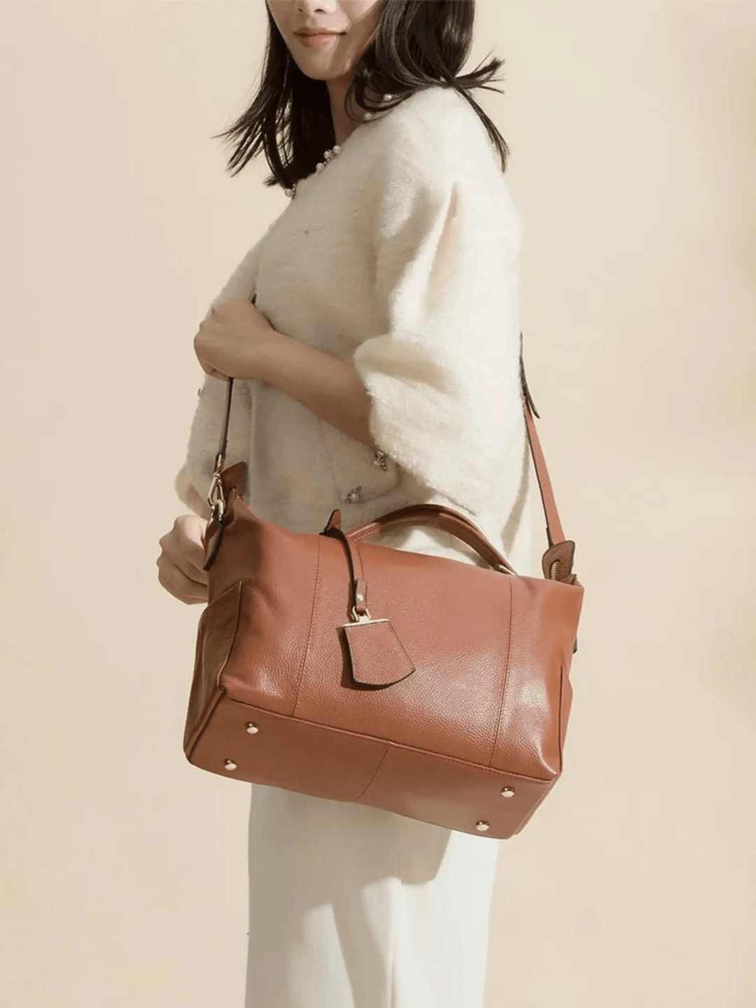 Tolyatti | Geräumige Weekender Tote aus Leder