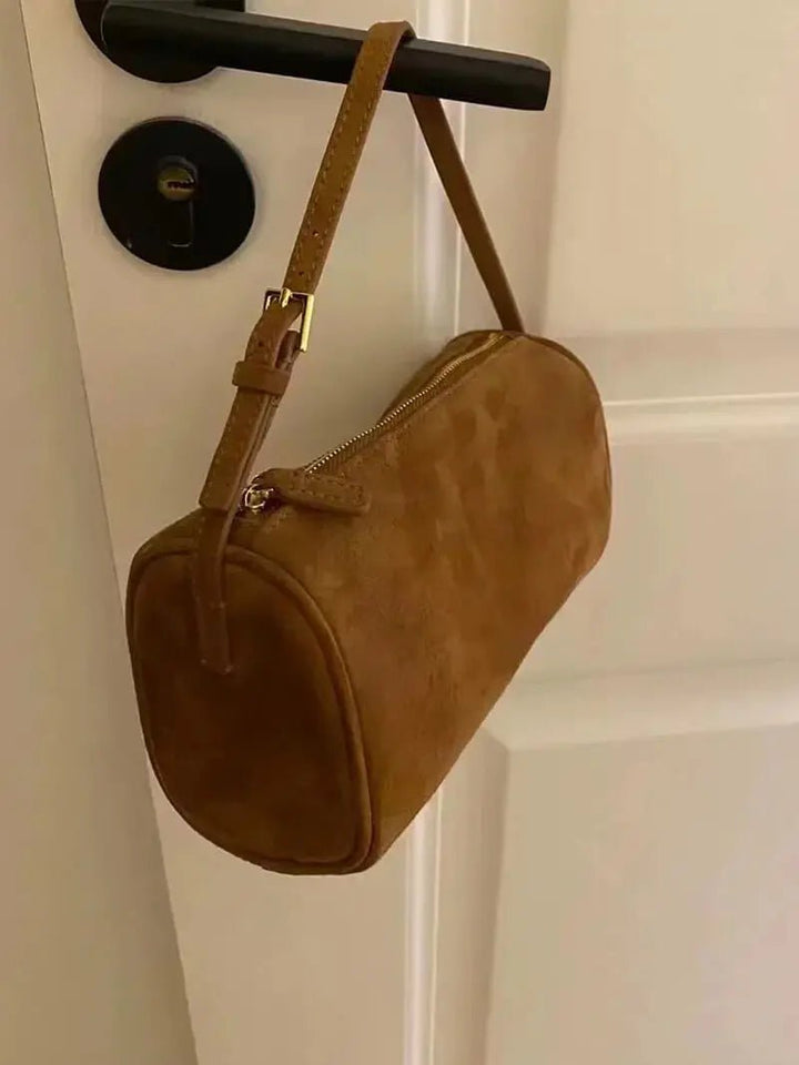 Mzuzu  | Kompakte Wildleder‑Shoulder‑Bag