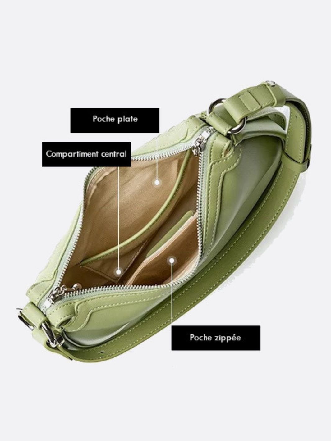 Ouidah | Gewebte Crescent Schultertasche