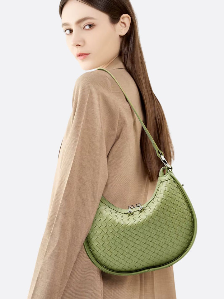 Ouidah | Gewebte Crescent Schultertasche