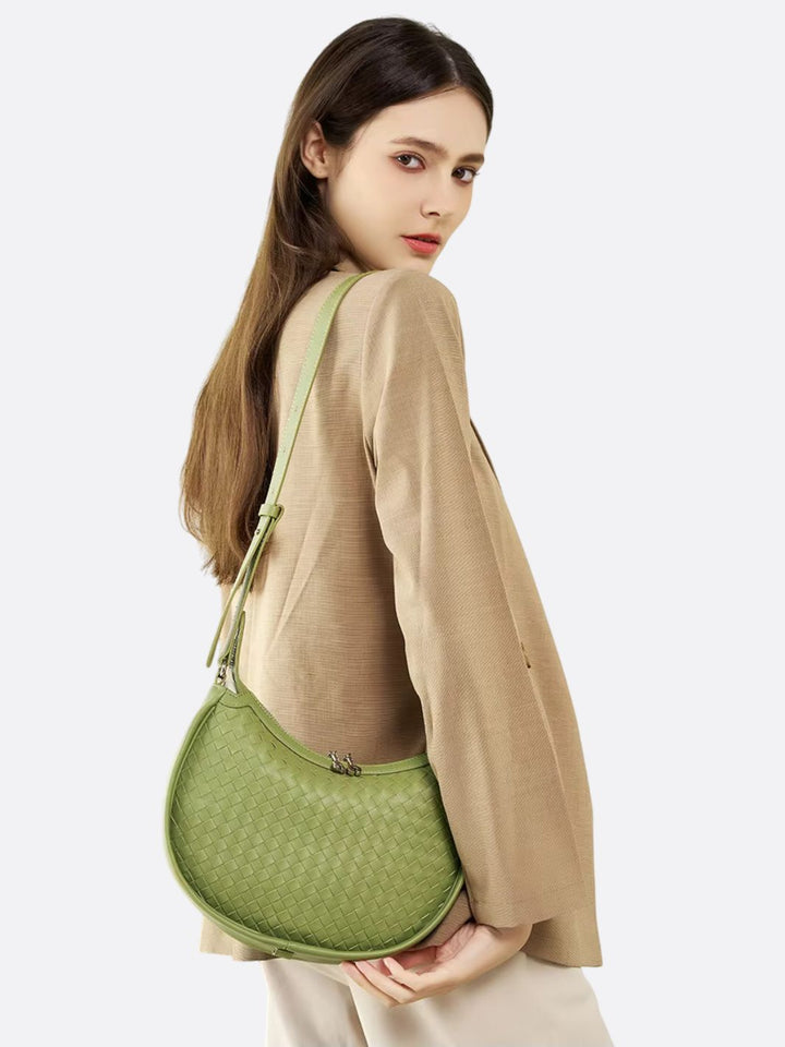 Ouidah | Gewebte Crescent Schultertasche