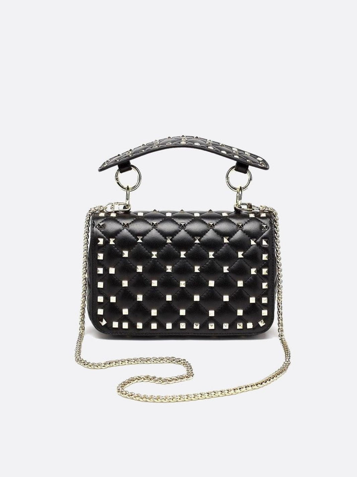 Coimbatore | Schwarze gesteppte Nieten‑Hand­tasche