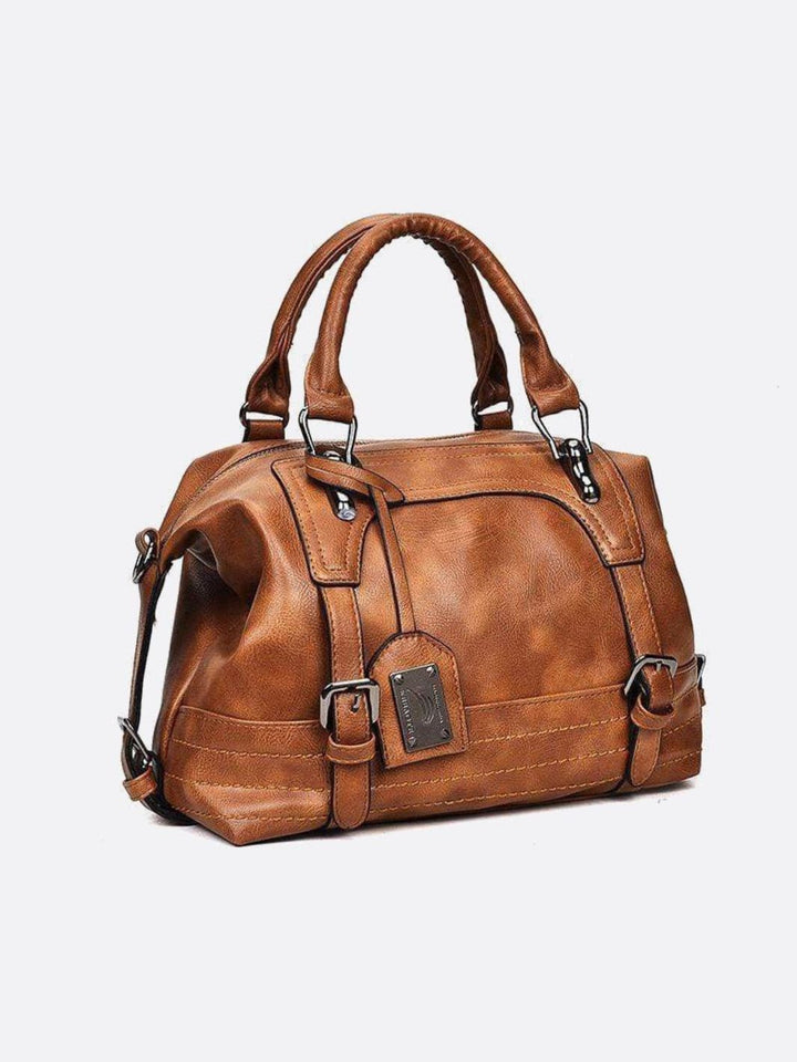 Agra | Retro Camel Shopper & Crossbody