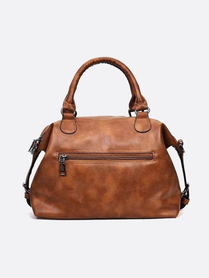 Agra | Retro Camel Shopper & Crossbody